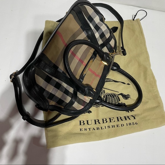 Burberry Pre-owned Bridle House Check Orchard Bowling Bag - Picture 15 of 16